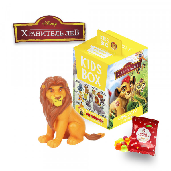 Свитбокс Sweetbox Кидс бокс - фигурка Хранитель Лев мармелад