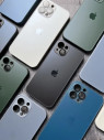 ���������� ����� AG Glass Matt Frame Color Logo Apple iPhone13 Pro Max Blue (AGMattFrameiP13PMBlue)