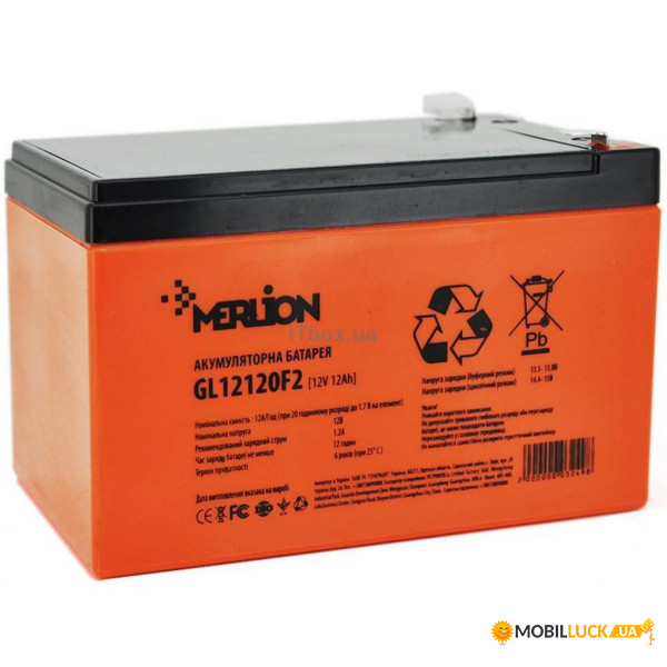    AGM MERLION 6-DZM-12, 12V 12Ah (6-DZM-12)