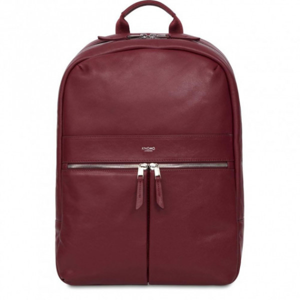  Knomo Beaux Leather Backpack 14 Burgandy (KN-120-401-BUR)