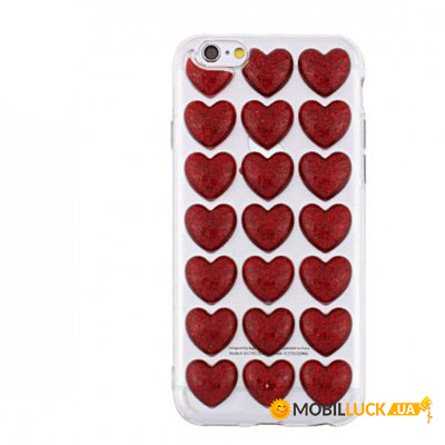  Armorstandart 3D Love Silicon case  iPhone 6S/6 Red (ARM52768)