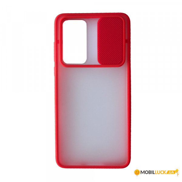  Camera Matte Case Huawei P40 red