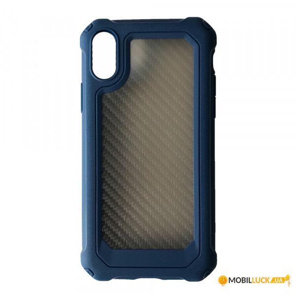   Carbon Style iPhone X/XS blue