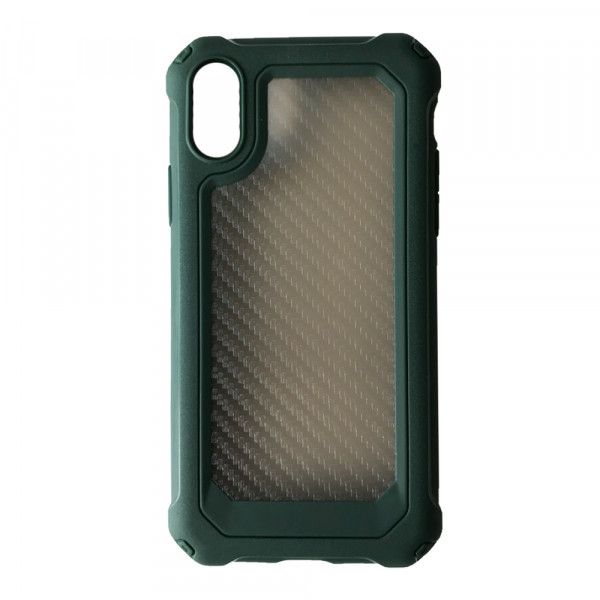   Carbon Style iPhone X/XS green