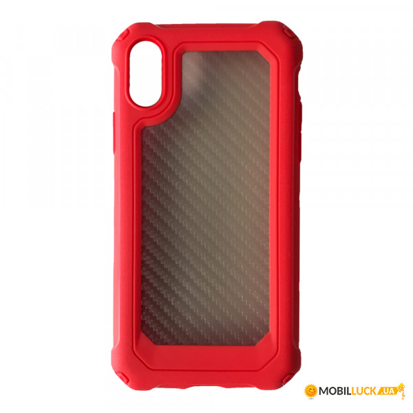   Carbon Style iPhone X/XS red