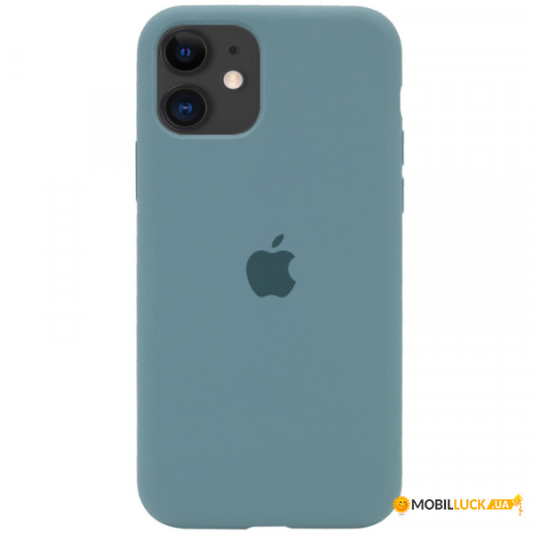   Silicone Full Case AA Open Cam Apple iPhone 11 Pro Pine Green (FullOpeAAKPi11P-46)