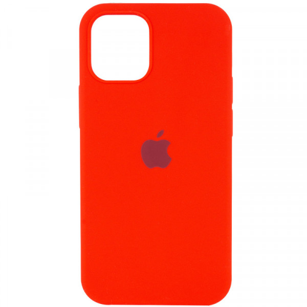   Silicone Full Case AA Open Cam Apple iPhone 12 Red (FullOpeAAi12-11)