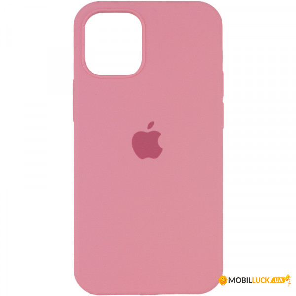   Silicone Full Case AA Open Cam Apple iPhone 12 Peach (FullOpeAAi12-18)