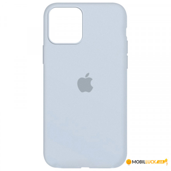   Silicone Full Case AA Open Cam Apple iPhone 12 Mist Blue (FullOpeAAi12-27)