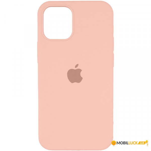   Silicone Full Case AA Open Cam Apple iPhone 12 Grapefruit (FullOpeAAi12-37)