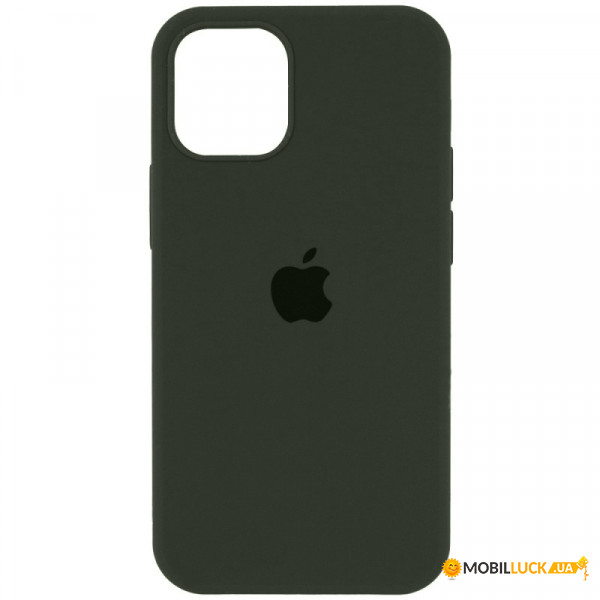   Silicone Full Case AA Open Cam Apple iPhone 12 Atrovirens (FullOpeAAi12-40)