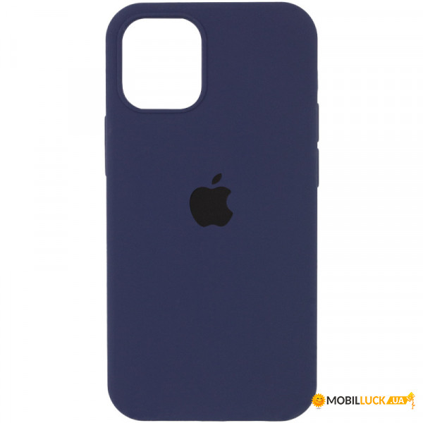   Silicone Full Case AA Open Cam Apple iPhone 12 Dark Blue (FullOpeAAi12-7)