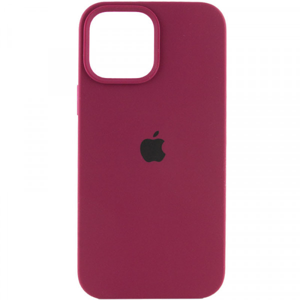   Silicone Full Case AA Open Cam Apple iPhone 12 Pro Maroon (FullOpeAAi12P-35)