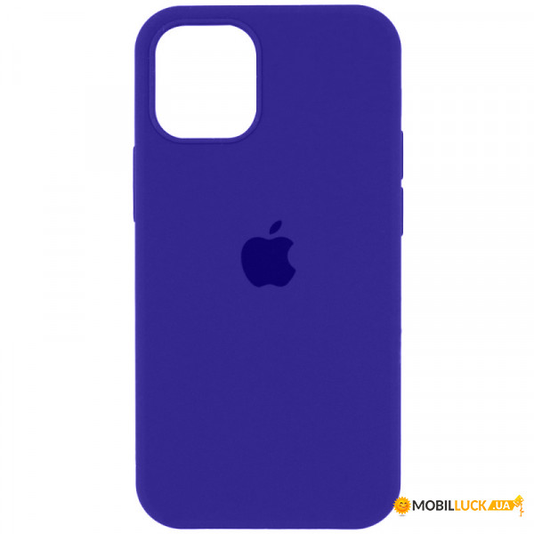   Silicone Full Case AA Open Cam Apple iPhone 12 Pro Max Dark Purple (FullOpeAAi12PM-22)