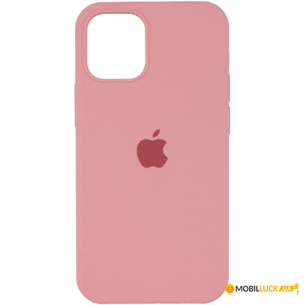   Silicone Full Case AA Open Cam Apple iPhone 12 Pro Max Pink (FullOpeAAi12PM-41)