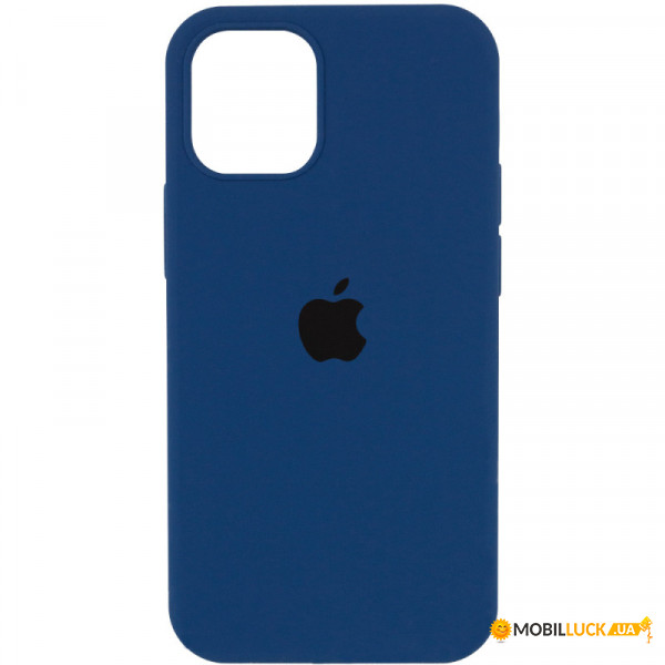   Silicone Full Case AA Open Cam Apple iPhone 15 Pro Max Navy Blue (FullOpeAAi15PM-39)