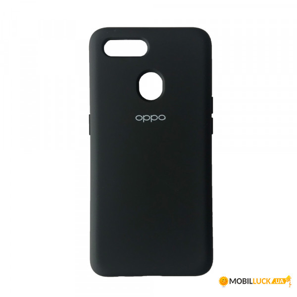  Silicone Case Full Oppo A12 Black