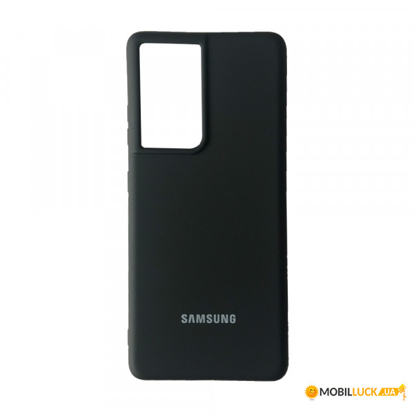  Silicone Case Full Samsung S21 Ultra Black