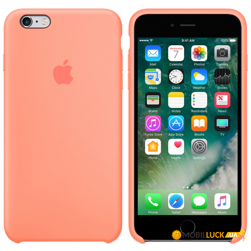  Silicone Case Full iPhone 6S (27) peach