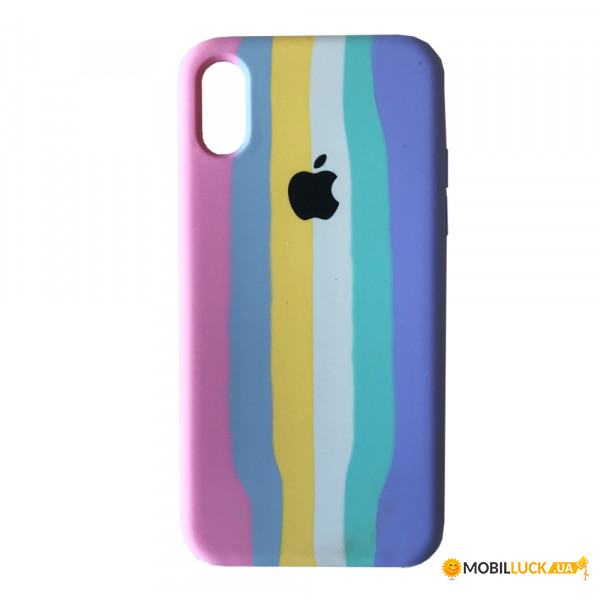  Silicone Case Full iPhone XR RAINBOW 3