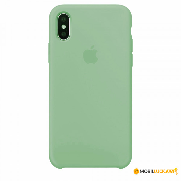  Silicone case iPhone XR (68) fresh green