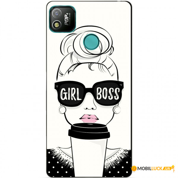   Coverphone Tecno Pop 4 Girl Boss 