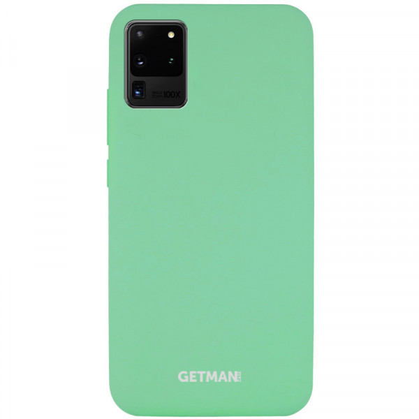  Silicone Cover Getman for Magnet Samsung Galaxy S20 Ultra  / Spearmint