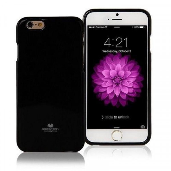   TPU Goospery Pearl Jelly  iPhone 7 8 Black (8806174360573)