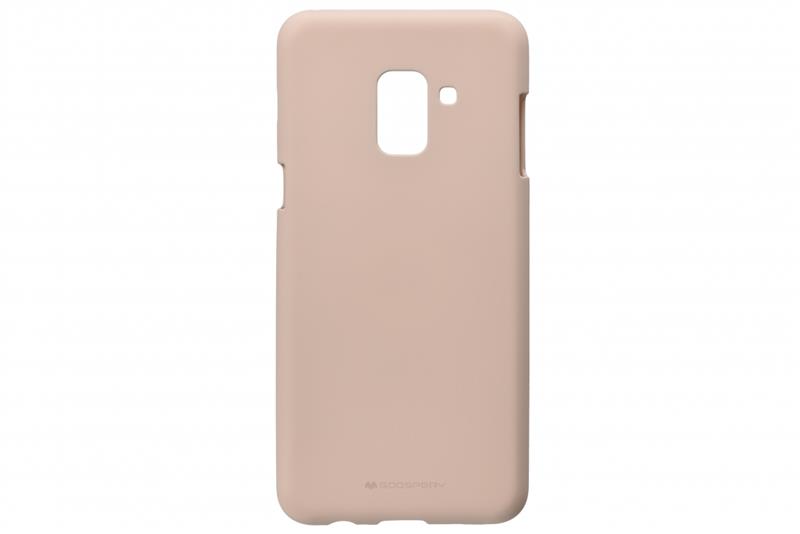   TPU Goospery Soft Feeling Jelly  Samsung A8 2018 A530 Pink Sand (8809550413450)