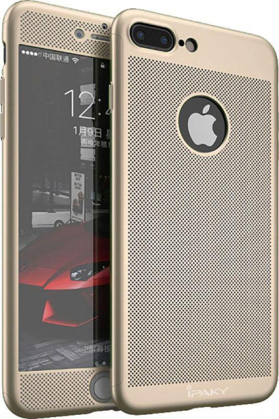 - Ipaky 360 Mesh PC Heat Dissipation cover case 3 in 1 iPhone 7 Plus Gold