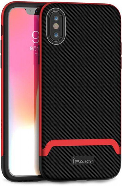 - Ipaky Bumblebee Series/PC Frame With TPU Case Apple iPhone XS Max Red