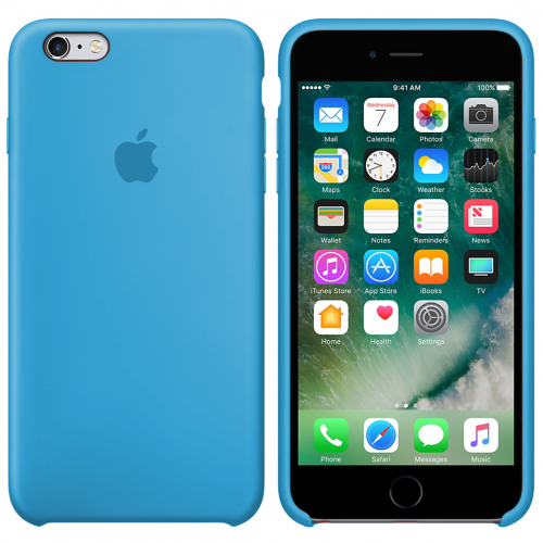    Silicone case for iPhone 6S blue