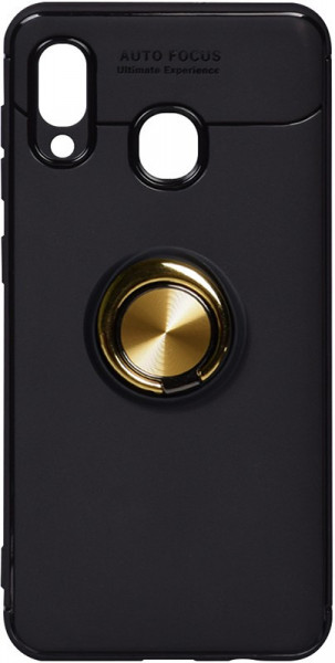 - Toto Car Magnetic Ring TPU Case Samsung Galaxy A20/A30 Black/Gold