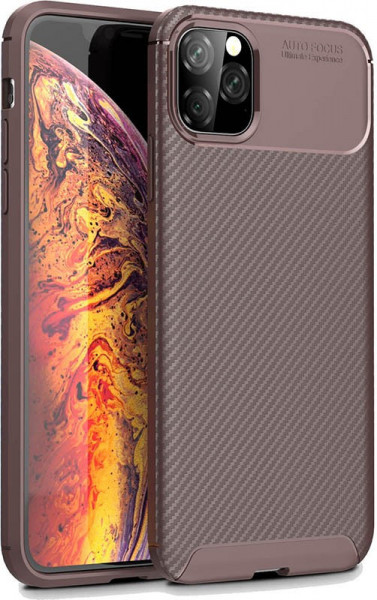 - Toto TPU Carbon Fiber 1,5mm Case Apple iPhone 11 Pro Max Coffee