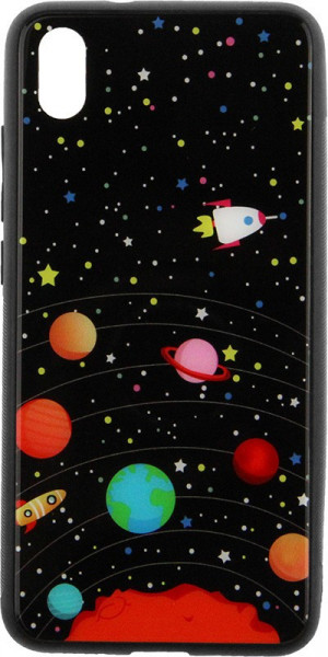 - Toto Cartoon Print Glass Case Xiaomi Redmi 7A Planets