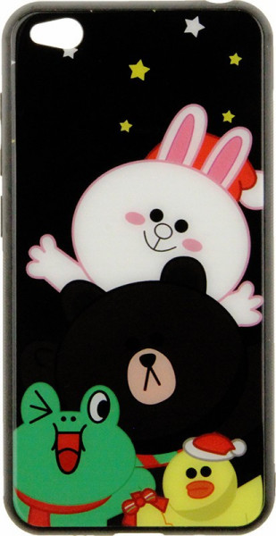 - Toto Cartoon Print Glass Case Xiaomi Redmi Go Line friends all about