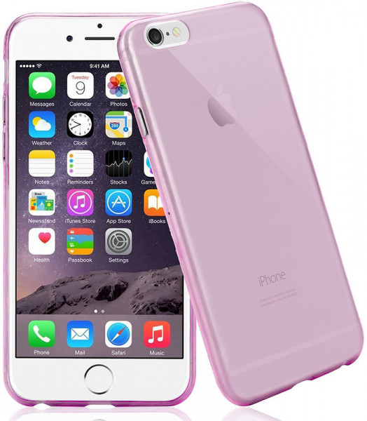 - Toto TPU case 0.2mm iPhone 6/6s Clear/Pink #I/S