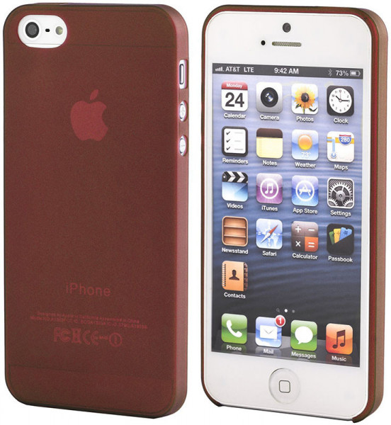 - Toto Ultra Thin TPU Case iPhone 5/5S/SE Red