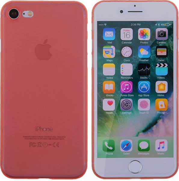 - TOTO Ultra Thin TPU Case iPhone 7/8 Red #I/S