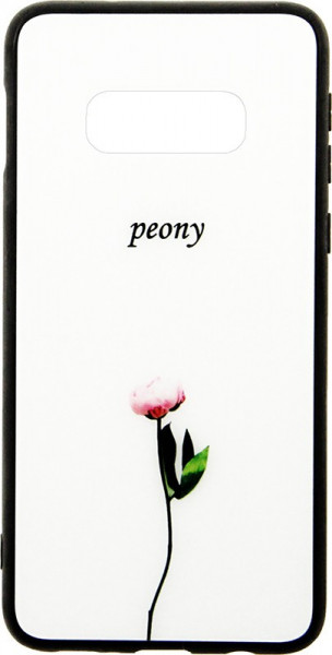 - Toto Glass Fashionable Case Samsung Galaxy S10e Peon on White