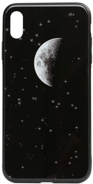 - Toto Cartoon Print Glass Case Apple iPhone XS Max Starry Sky