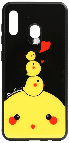 - Toto Cartoon Print Glass Case Samsung Galaxy A20/A30 Chicken Chick