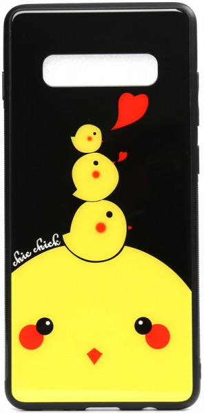 - Toto Cartoon Print Glass Case Samsung Galaxy S10e Chicken Chick