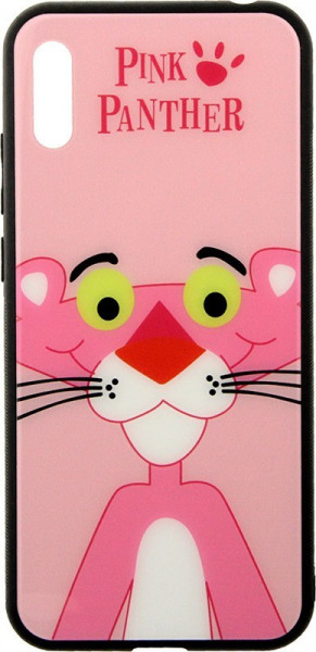 - Toto Cartoon Print Glass Case Huawei Y6 2019 Pink Panther