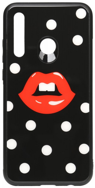 - Toto Cartoon Print Glass Case Huawei P Smart+ 2019 Red Lips