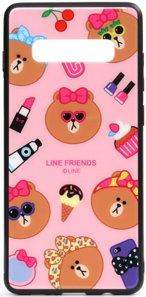 - Toto Cartoon Print Glass Case Samsung Galaxy S10+ Line friends Linc