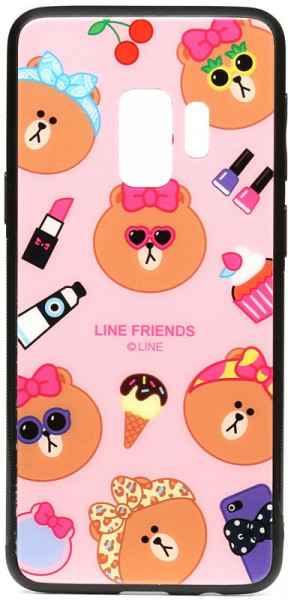 - Toto Cartoon Print Glass Case Samsung Galaxy S9 Line friends Linc