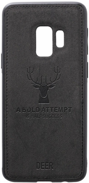 - Toto Deer Shell With Leather Effect Case Samsung Galaxy S9 Black