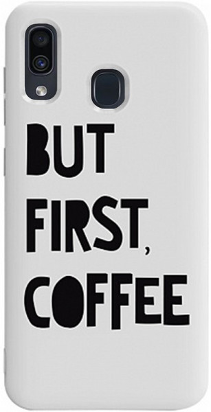 - Toto Pure TPU 2mm Print Case Samsung Galaxy A20/A30 #41 First Coffee White