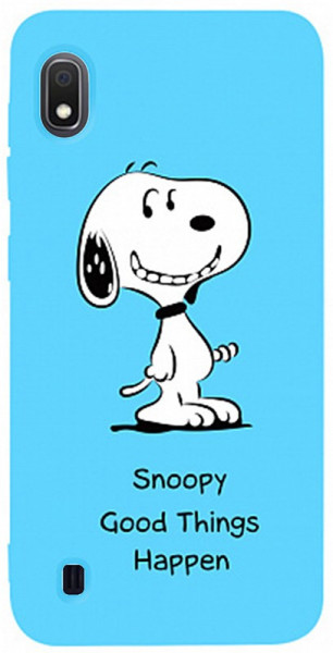 - Toto Matt TPU 2mm Print Case Samsung Galaxy A10 #64 Snoopy Sky Blue